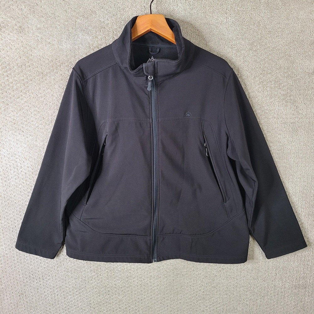 Snozu Platinum Collection Jacket Womens 1X Black Softshell‎ Full Zip Outdoor Ski